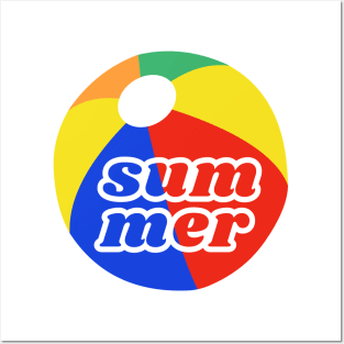 Summer beach ball Posters and Art